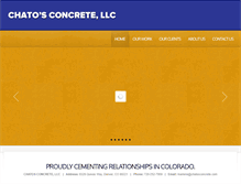 Tablet Screenshot of chatosconcrete.com
